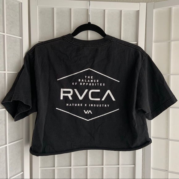 rvca cropped black t-shirt - Picture 8 of 8